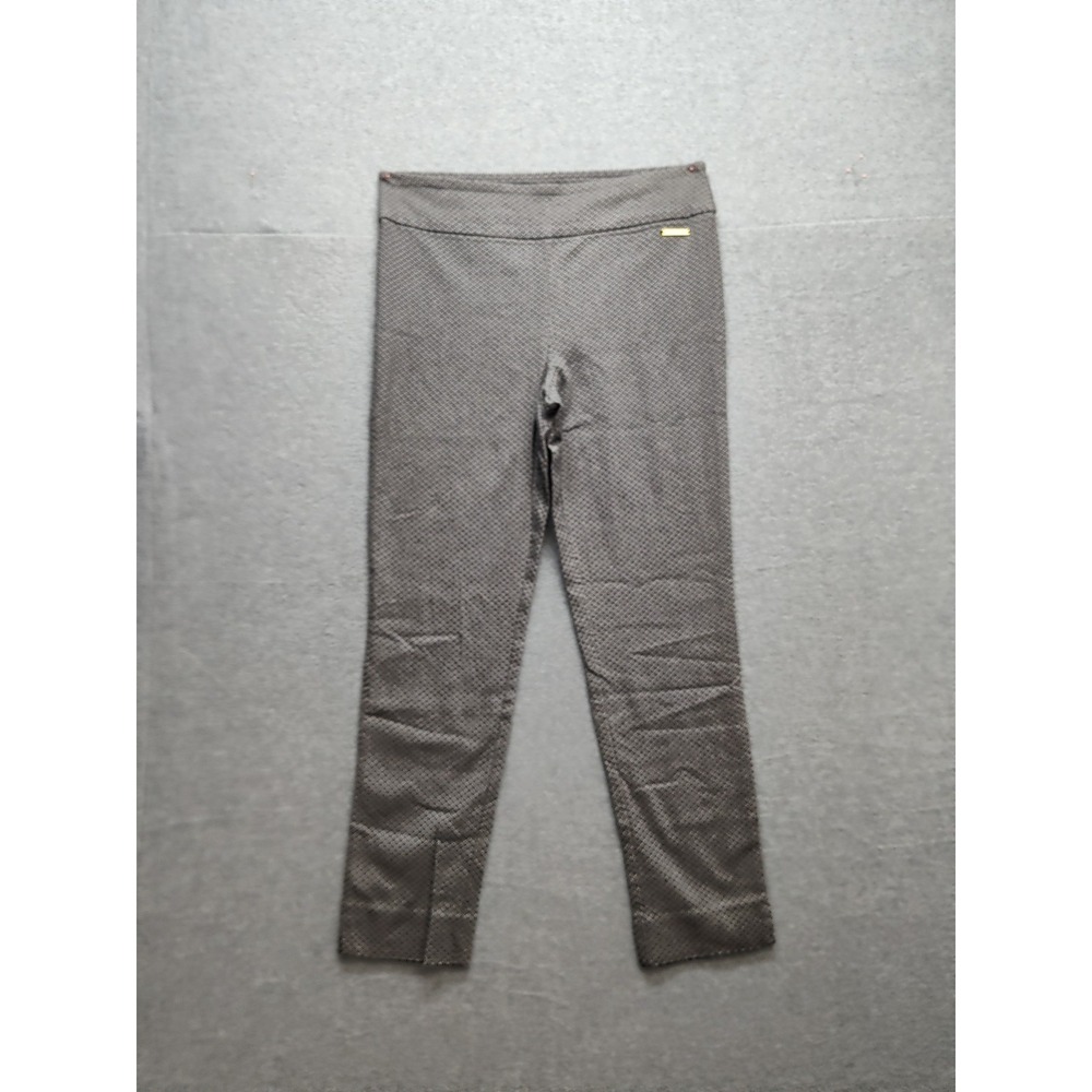 Roz & Ali Women Legging 12 Gray Heather Tommy Control High Waist Ankle Pull On